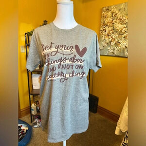 Gray T-Shirt With Quote